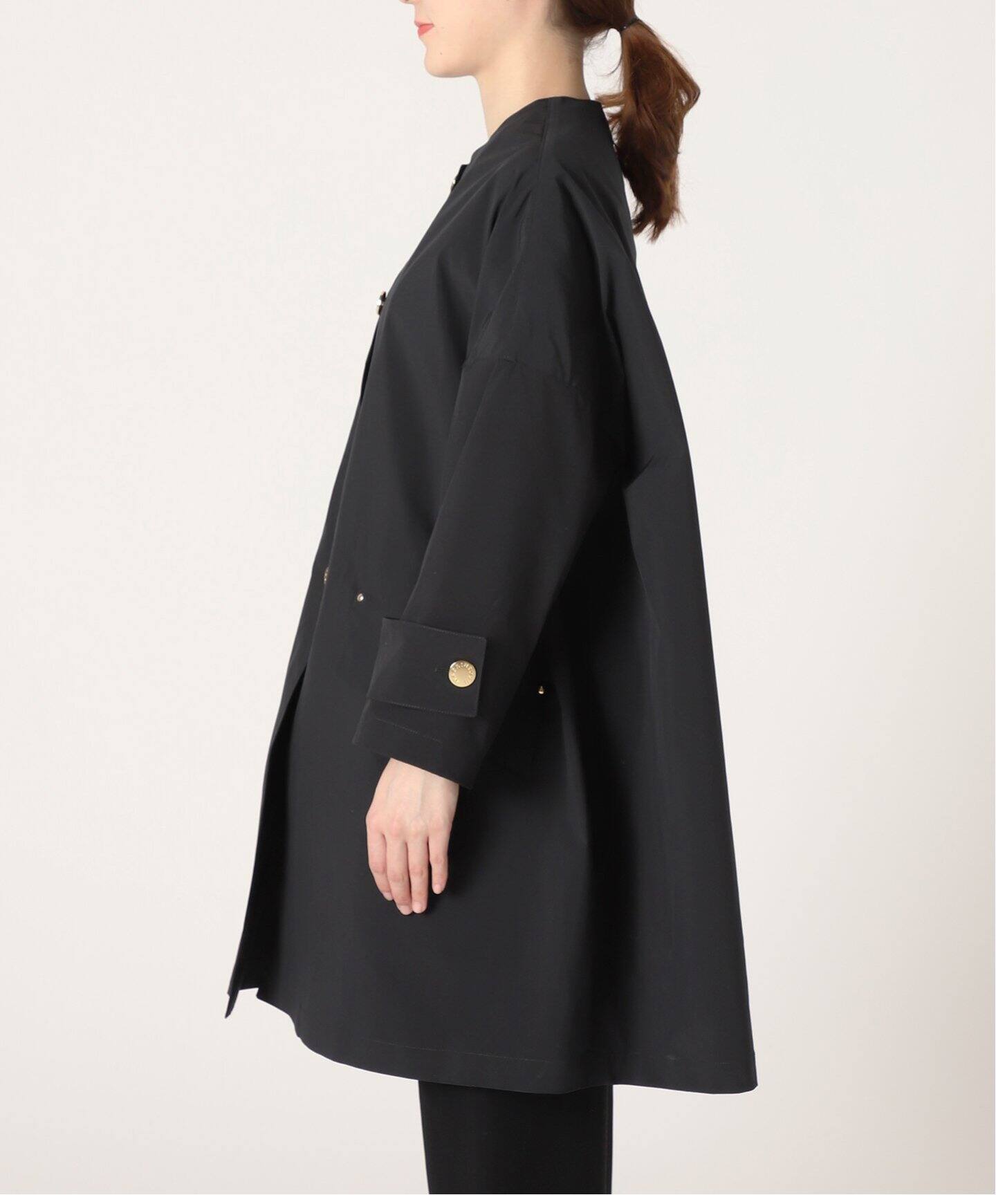 MACKINTOSH/マッキントッシュ】Aライン ノーカラーコート（ノーカラー 