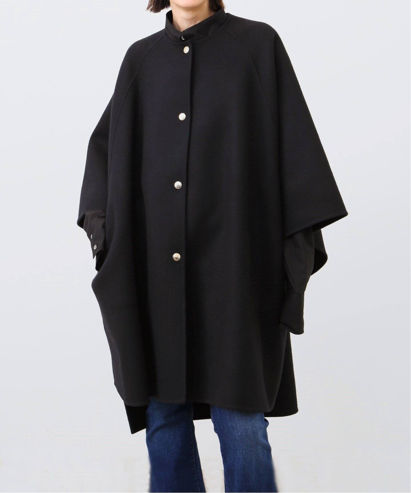 MACKINTOSH/マッキントッシュ】 Aライン ノーカラーコート（ノーカラー 