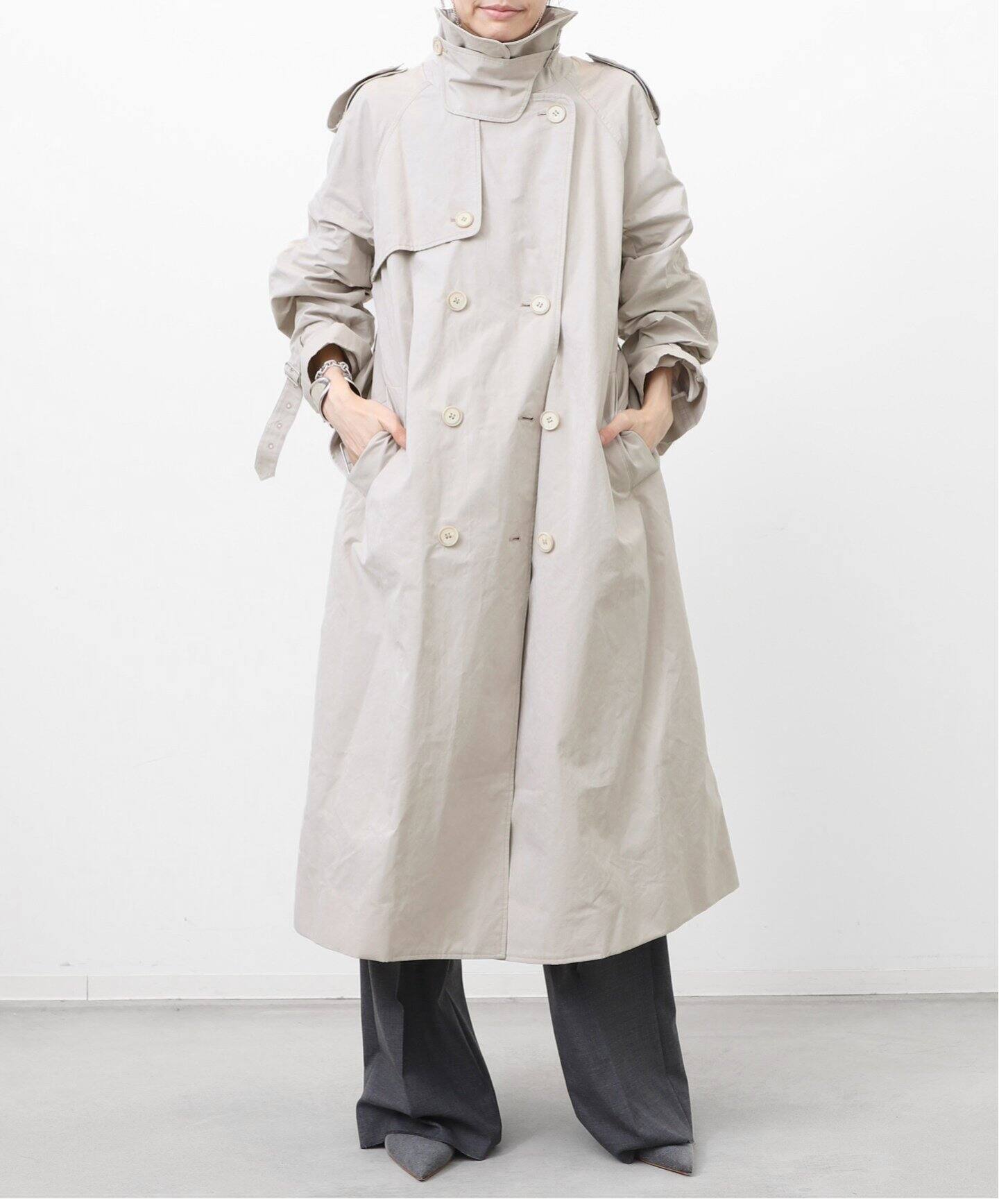 stein 捜す LAY OVERSIZED TRENCH COAT トレンチコート