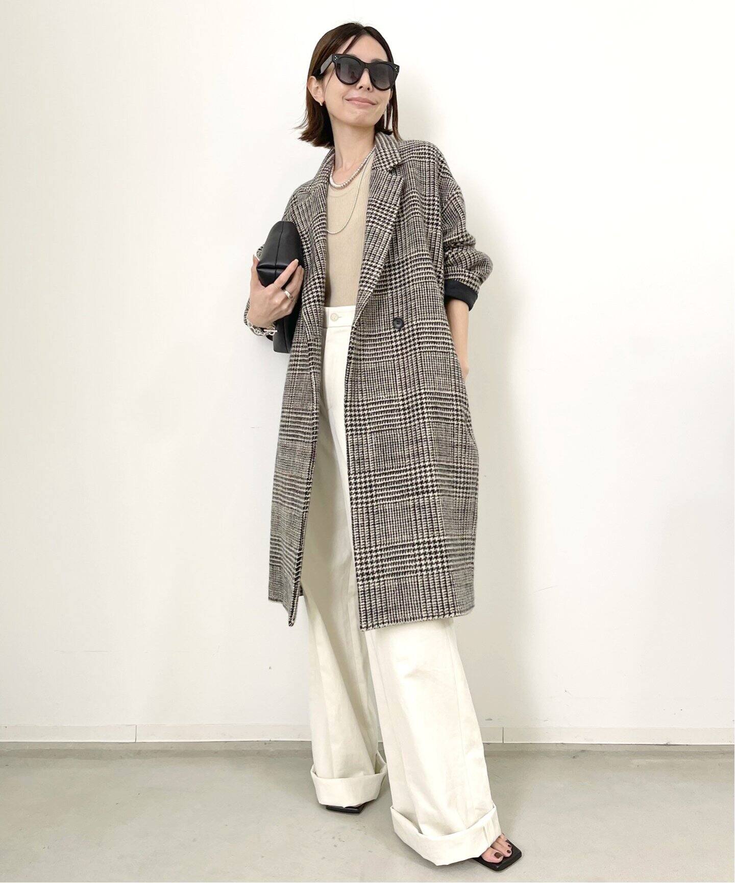 LISIERE CHECK W COAT（その他ブルゾン／アウター）｜L 
