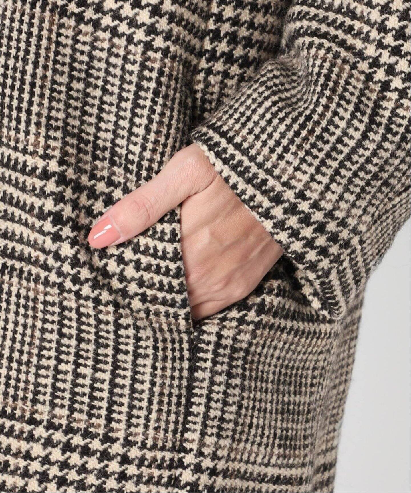 LISIERE CHECK W COAT（その他ブルゾン／アウター）｜L
