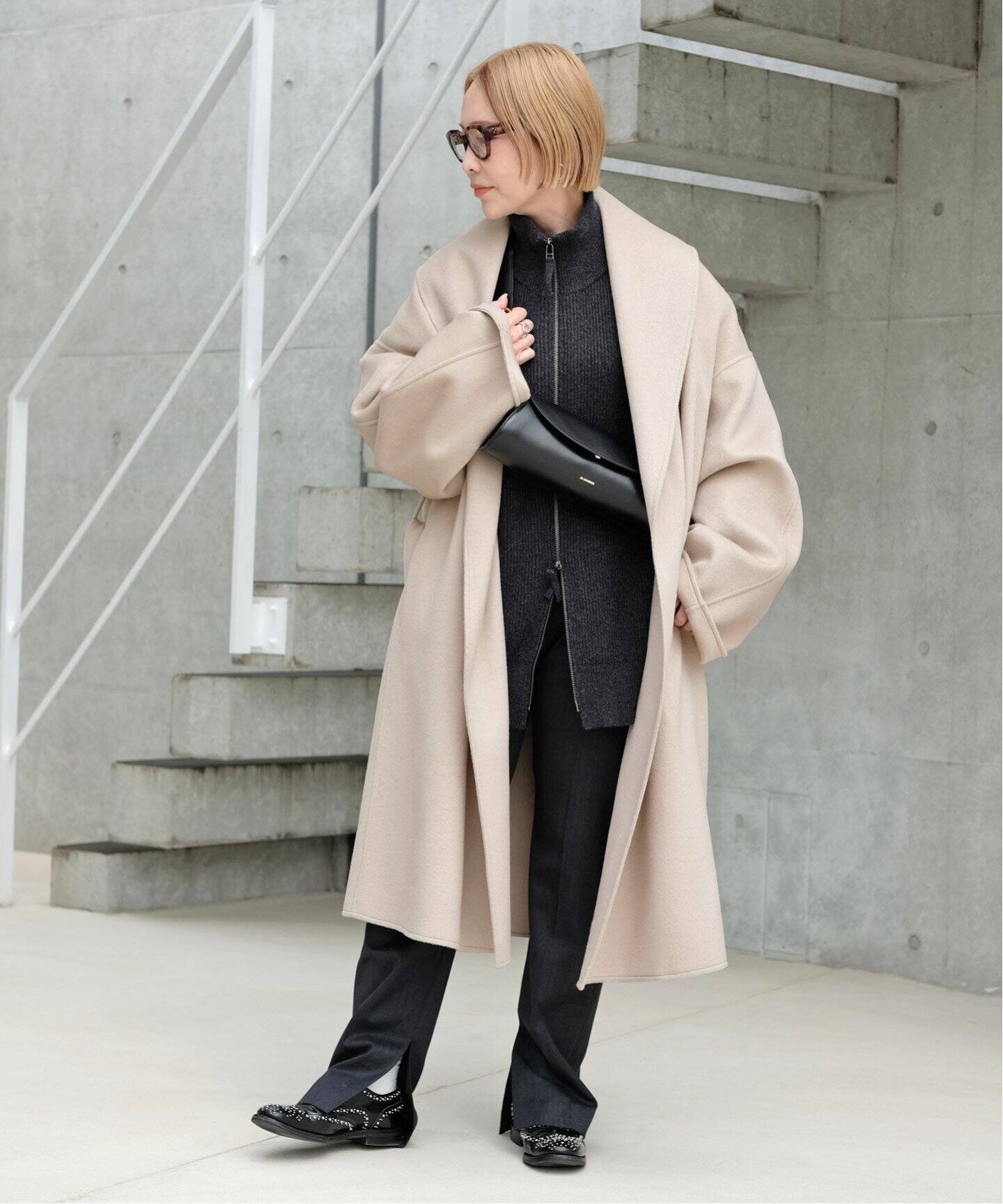 【まいまい】AP STUDIO DF shawl collar Coat DF shawl collar Coat（その他ブルゾン／アウター）｜AP STUDIO