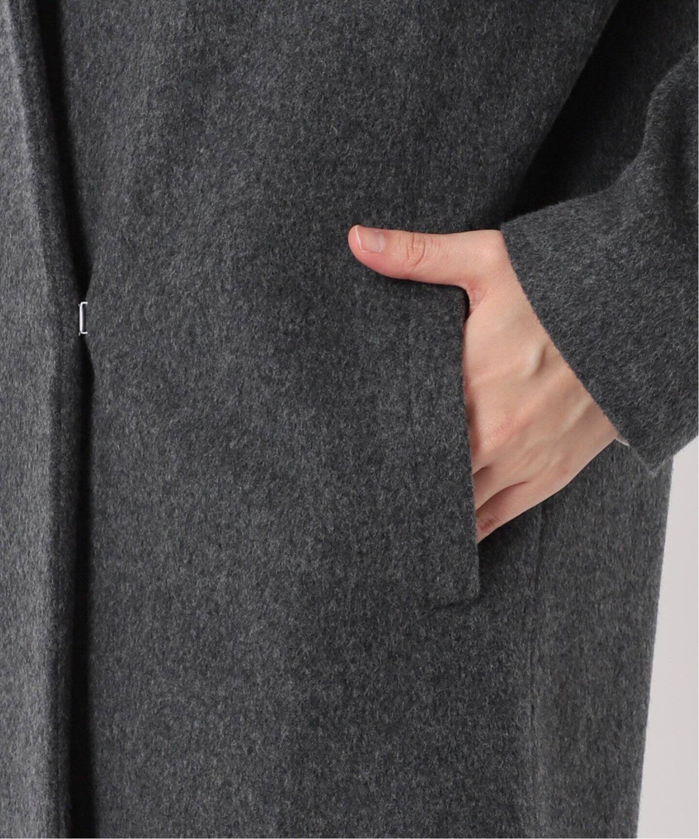 digne Collarless Jacket Coat ジャケットコート digne collarless jacket coat mossgreen