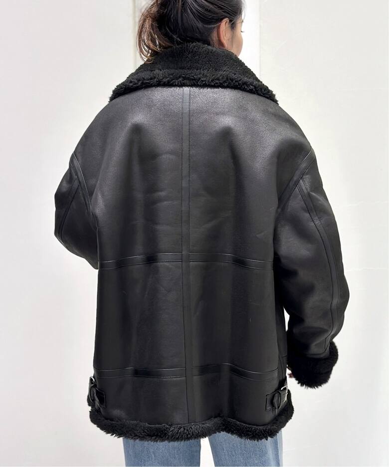 DUNST/ダンスト】別注 boa riders Coat(BLACK)（レザージャケット 