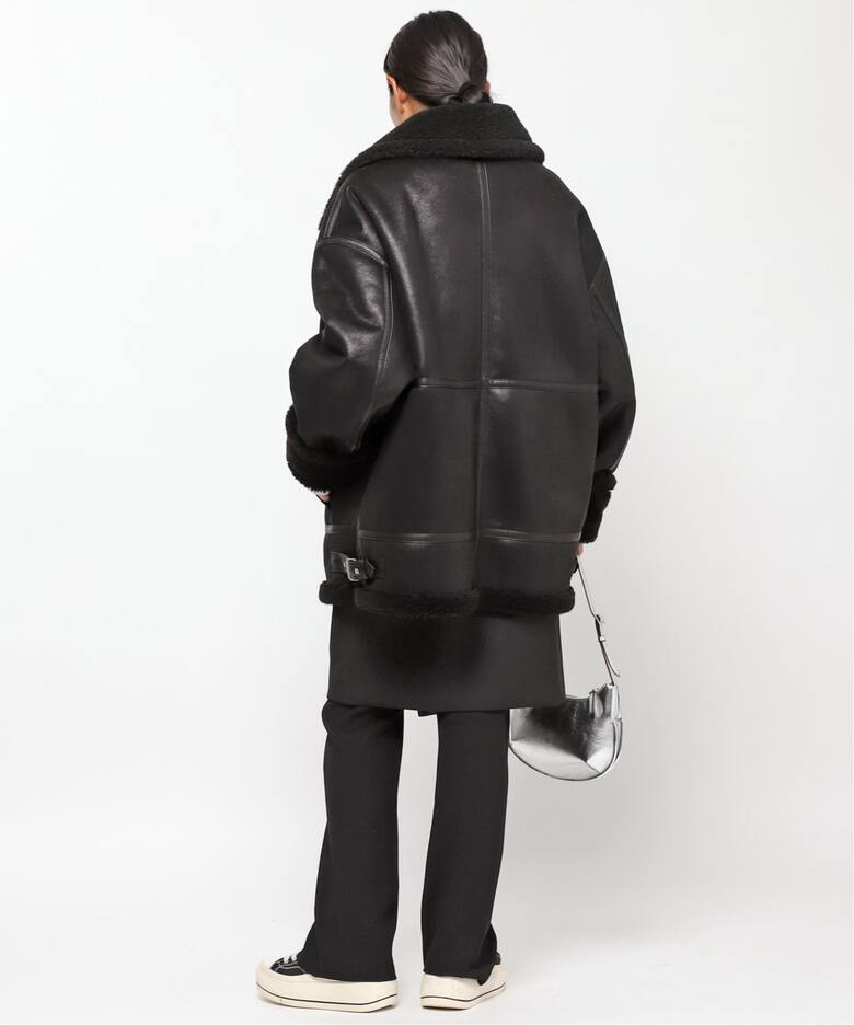 DUNST/ダンスト】別注 boa riders Coat(BLACK)（レザージャケット 