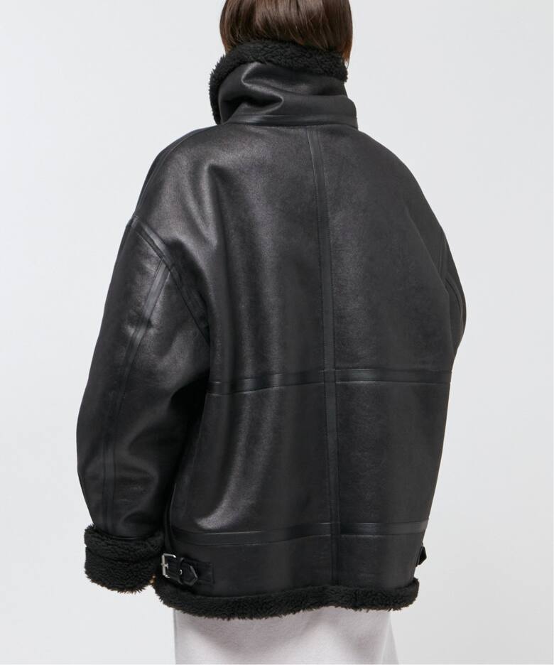DUNST/ダンスト】別注 boa riders Coat(BLACK)（レザージャケット  