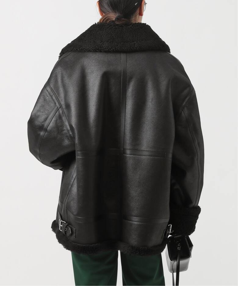 DUNST/ダンスト】別注 boa riders Coat(BLACK)（レザージャケット 