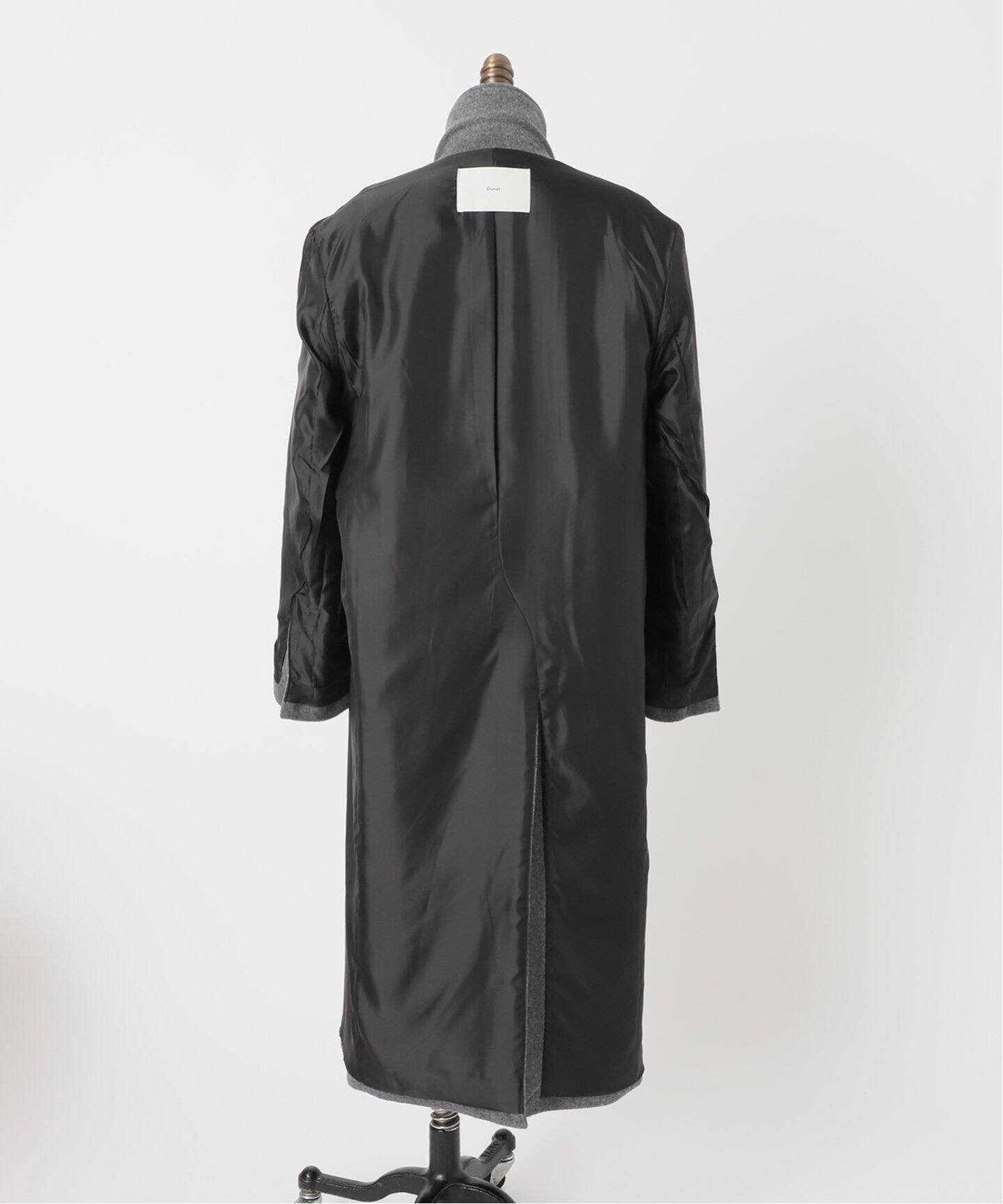 Dunst ダンスト ダブルブレストチェスターコート ブラック