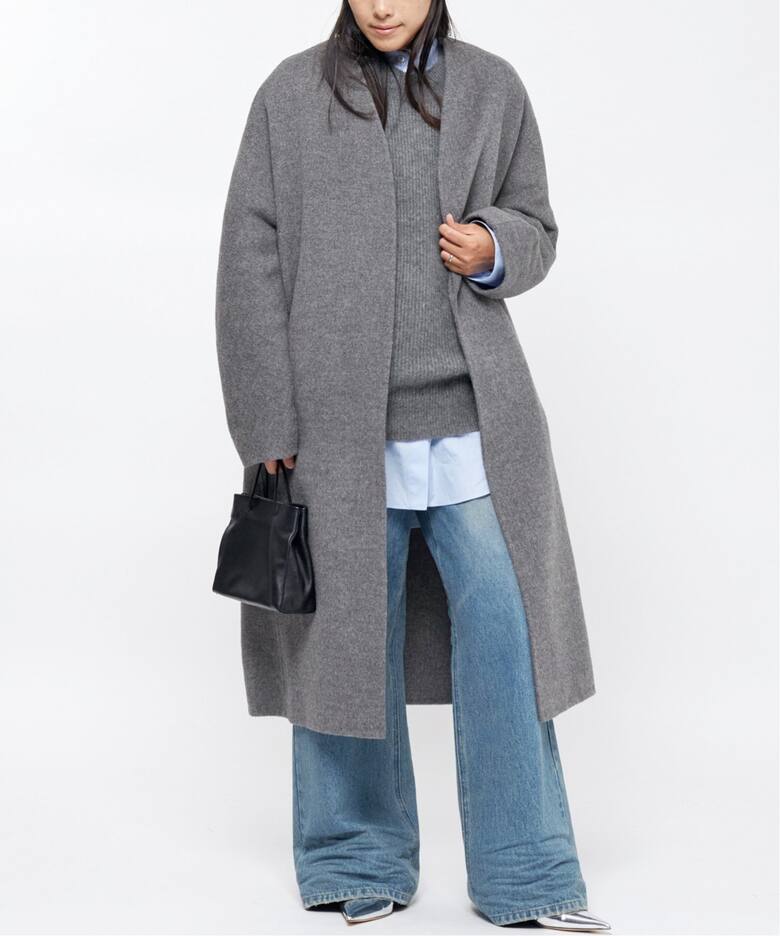MINITZ/ミニッツ】別注 collarless coat（ノーカラーコート）｜AP 