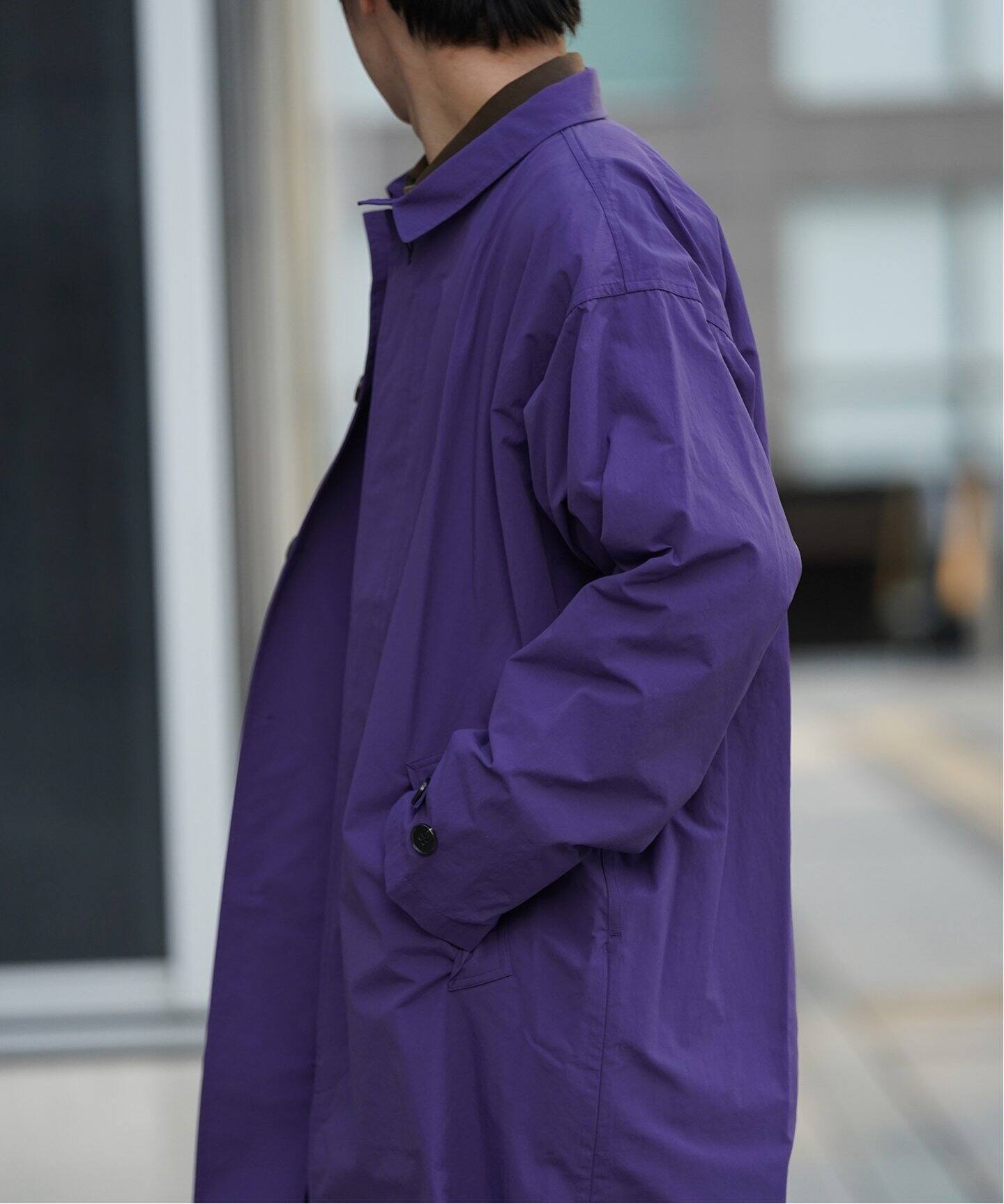FINAL 　コート　パープル　Mサイズ cassette / カセット】COAT（ステンカラーコート）｜WISM（ウィズム