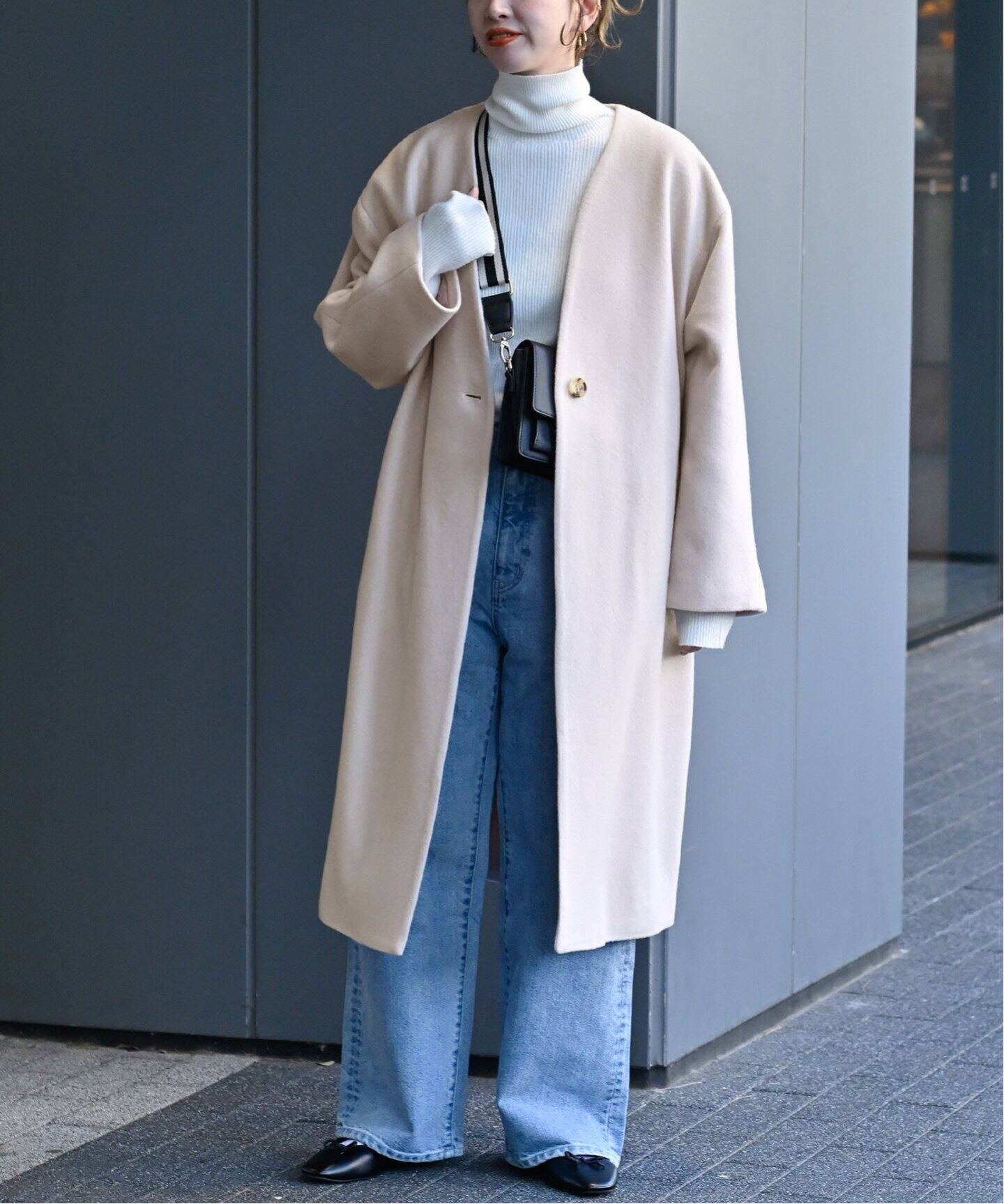 ノーカラーウォームコート（ノーカラーコート）｜B.C STOCK 
