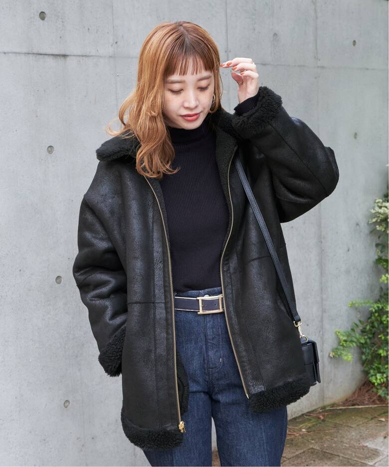 最終お値下げKhaju:フェイクムートンコート ファウント 