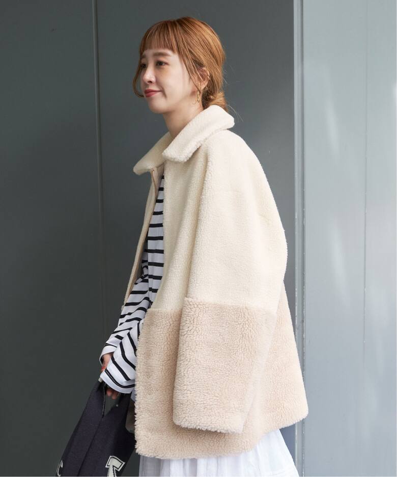 リバーシブルムートンコート（その他ブルゾン／アウター）｜B.C STOCK 