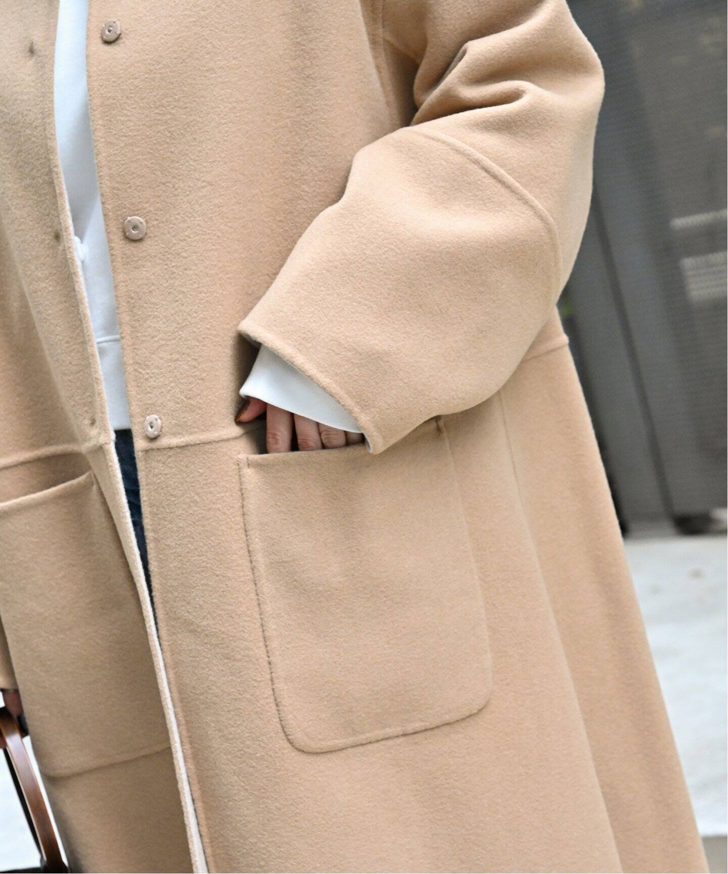 追加》S120ブレンドリバーシブルコート（ノーカラーコート）｜B.C  