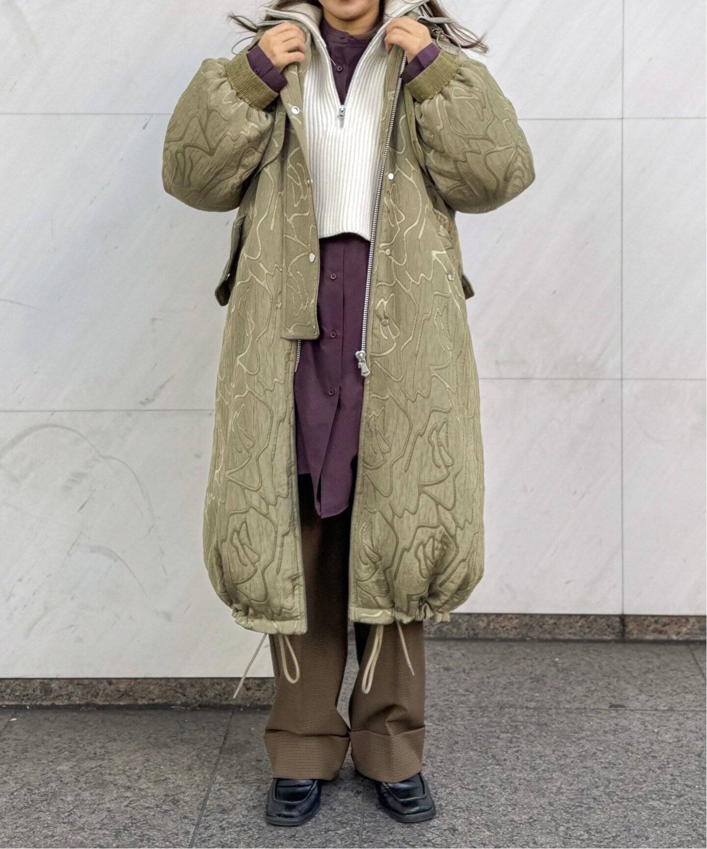 TODAYFUL / トゥデイフル】Jacquard Down Coat（ダウンジャケット 