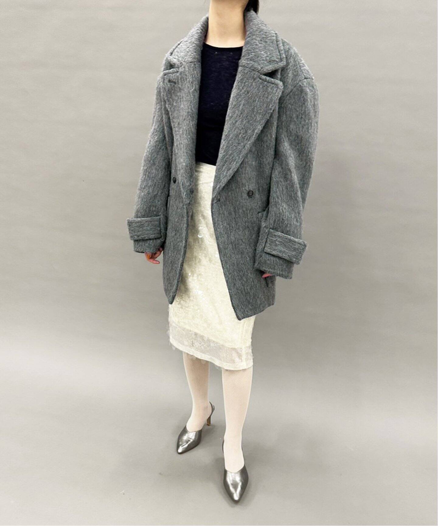 Hella/ヘラ】WOOL MOHAIR SHORT コート（ピーコート）｜EDIT.FOR LULU 