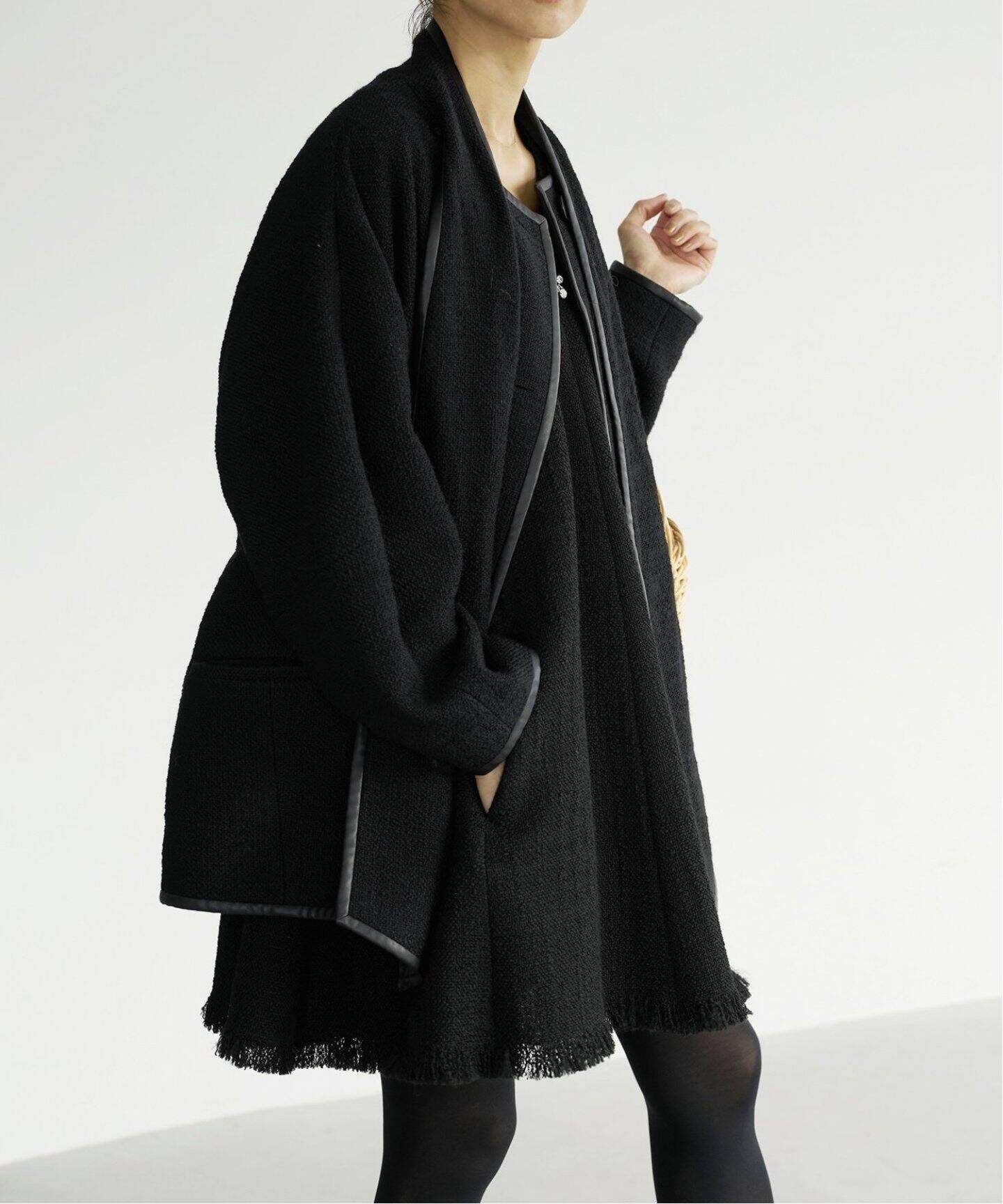 追加》[n]ツイードリボンコート（その他ブルゾン／アウター）｜IENA  