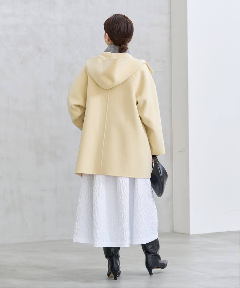 SUPER120 ダブルフェイスフードコート（その他ブルゾン／アウター  