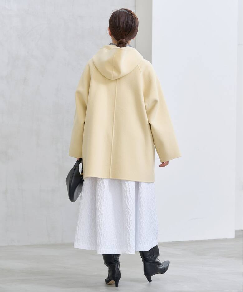 SUPER120 ダブルフェイスフードコート（その他ブルゾン／アウター  