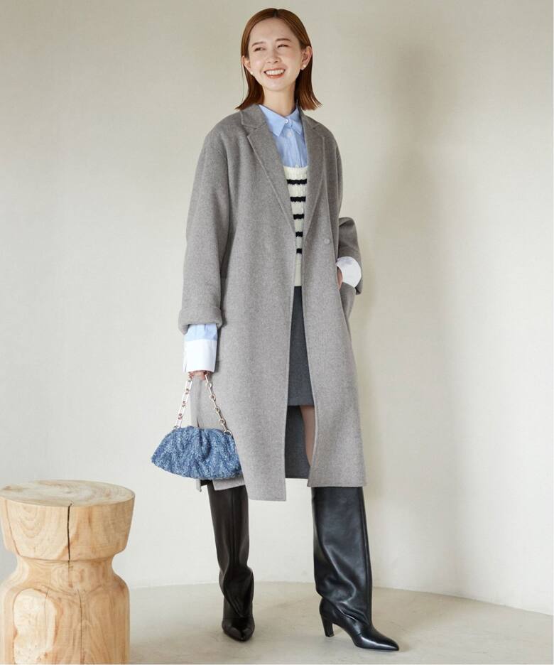 HAMILTONダブルフェイスロングチェスターコート（チェスターコート  