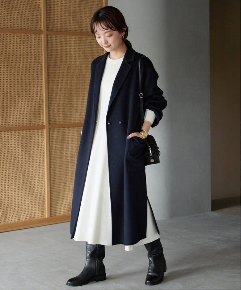 HAMILTONダブルフェイスロングチェスターコート（チェスターコート  