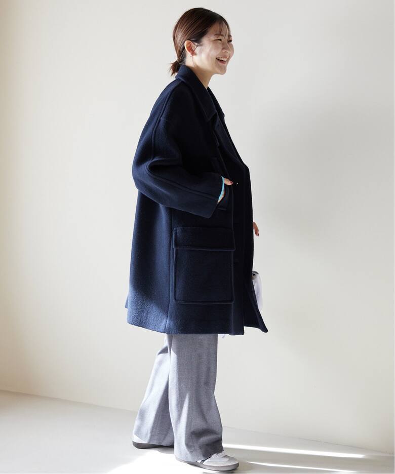 2021AWイエナ IENA メルトンオーバーサイズロングPコート
