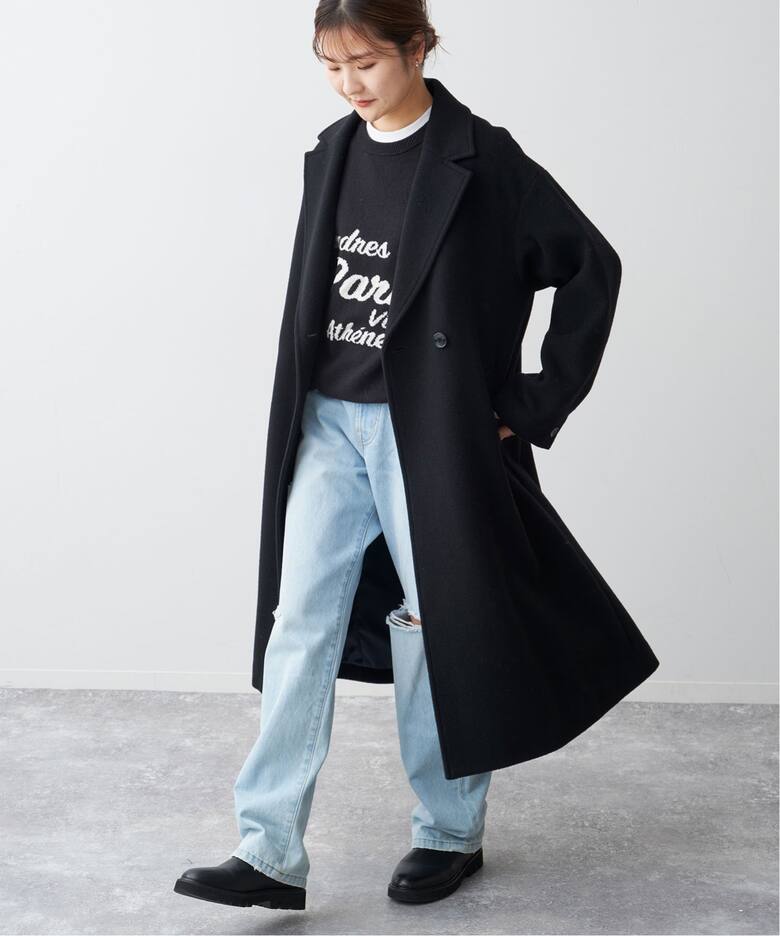 ECO WOOL ダブルブレストコート（チェスターコート）｜SLOBE IENA 