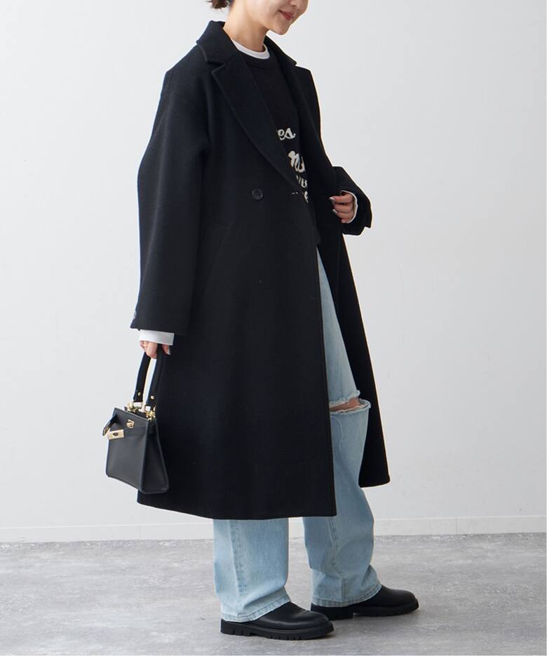 ECO WOOL ダブルブレストコート（チェスターコート）｜SLOBE IENA 