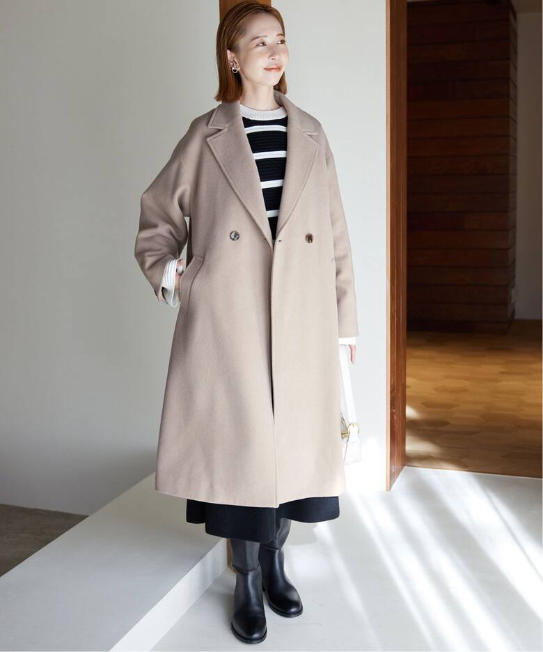 ECO WOOL ダブルブレストコート（チェスターコート）｜SLOBE IENA 
