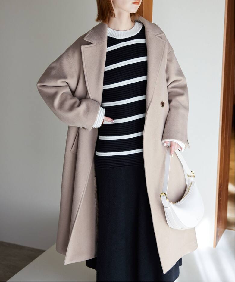 ECO WOOL ダブルブレストコート（チェスターコート）｜SLOBE IENA 