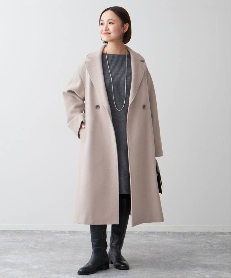 SLOBE IENA」ダブルブレストカラーコート（ベージュ36） SLOBE IENA  