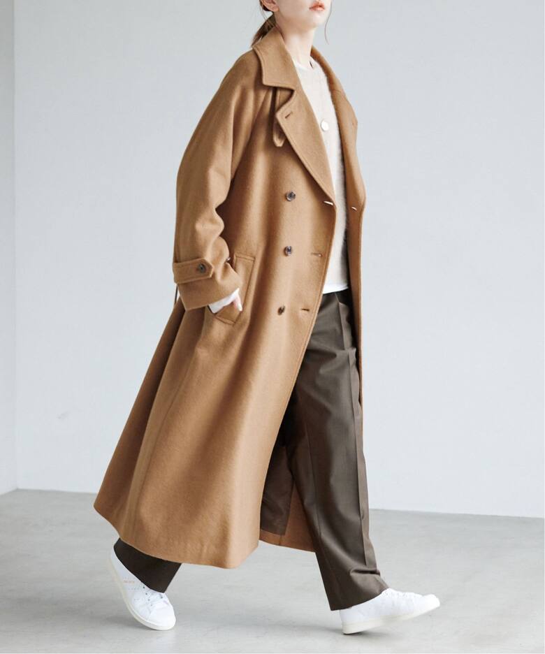 カシミヤ混ウールトレンチコート（その他ブルゾン／アウター  
