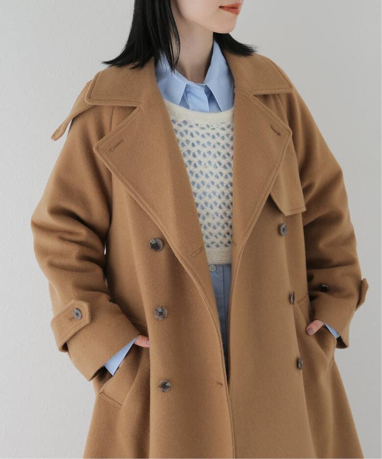 カシミヤ混ウールトレンチコート（その他ブルゾン／アウター  