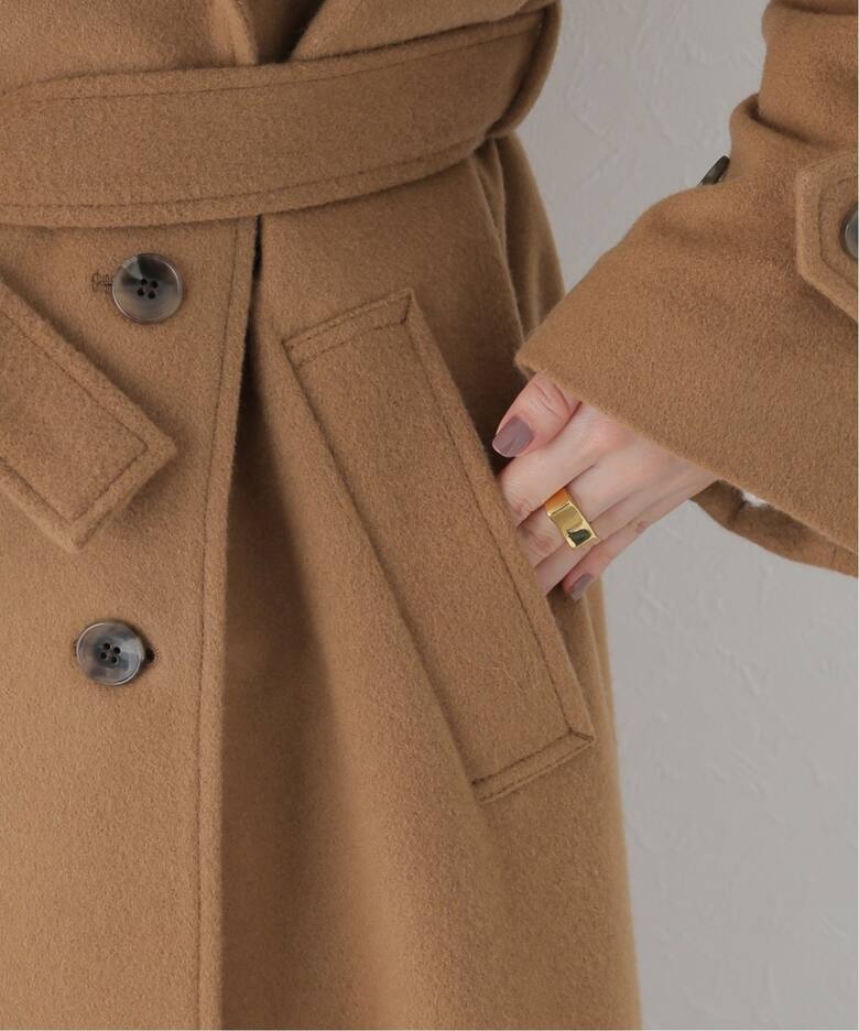 カシミヤ混ウールトレンチコート（その他ブルゾン／アウター  