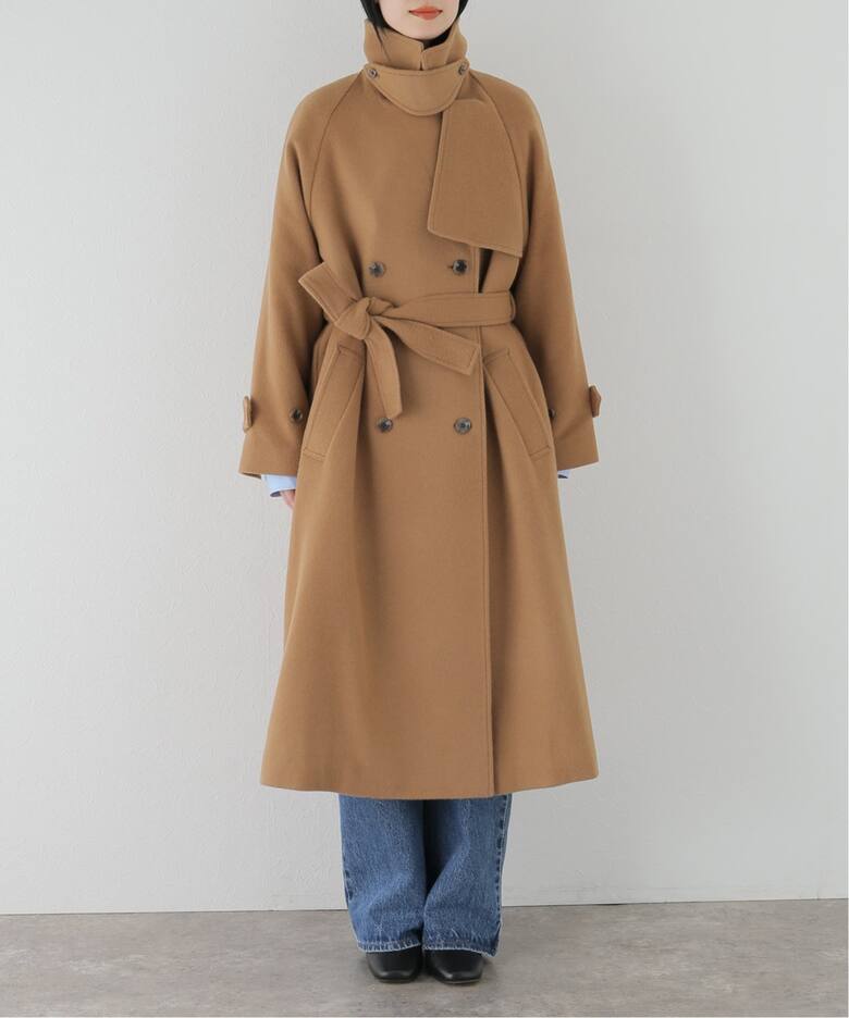 カシミヤ混ウールトレンチコート（その他ブルゾン／アウター  