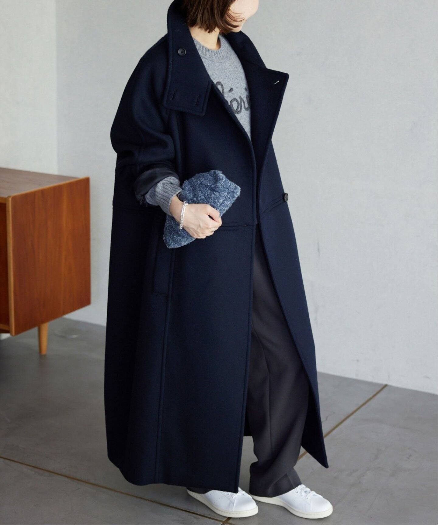 追加》スタンドコクーンコート（チェスターコート）｜SLOBE IENA  
