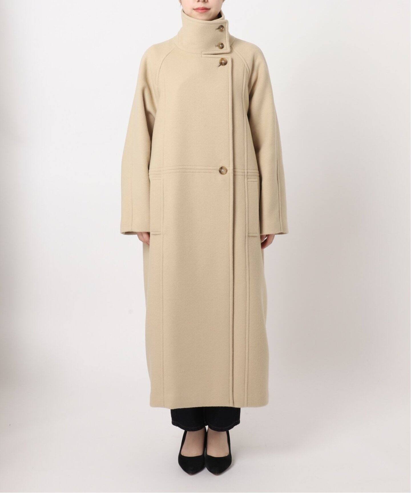 定価25.7万】Plan C ウールツイード コクーンコート 傷付ける 