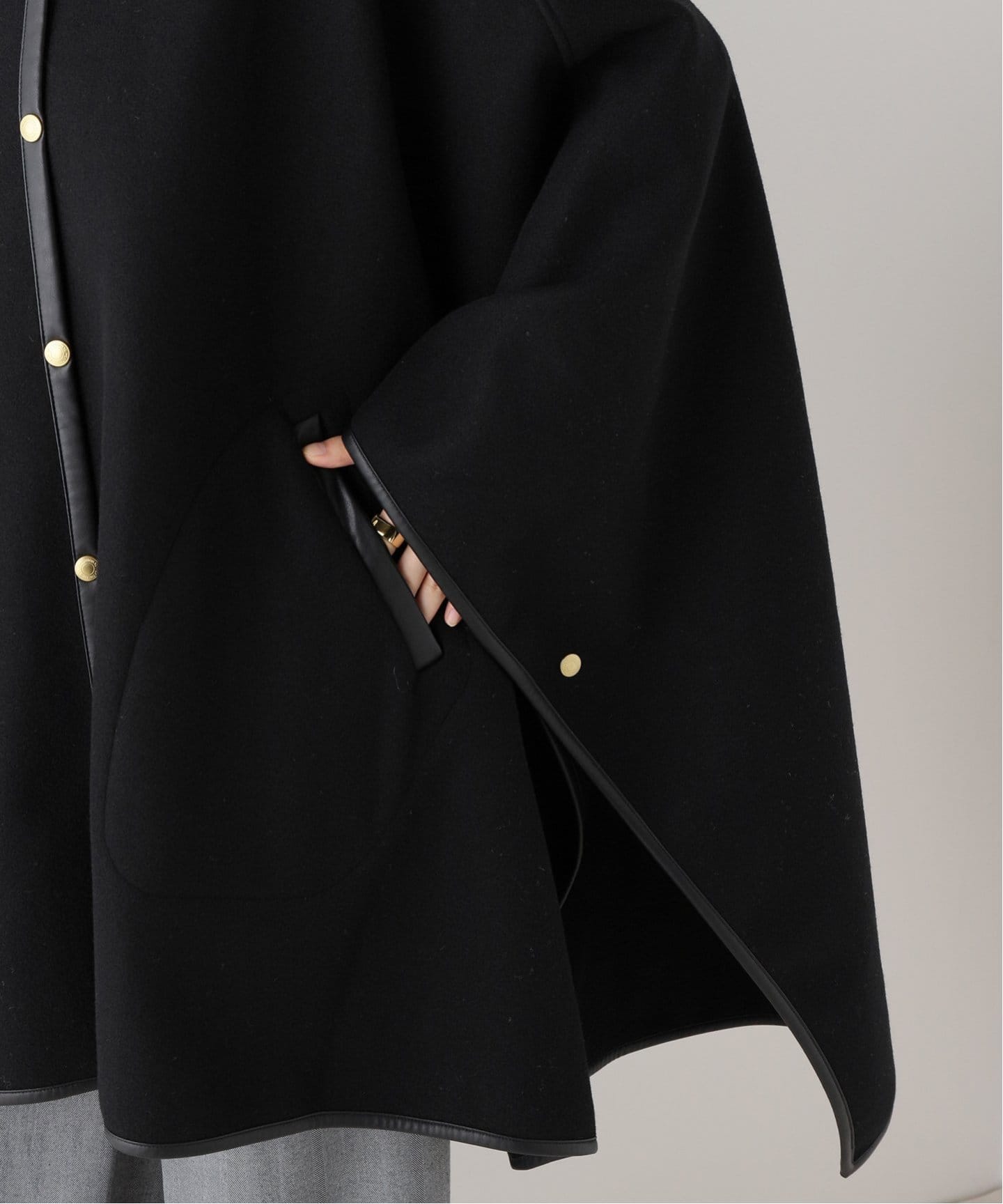 TRADITIONAL WEATHERWEAR 】 ダブルフェイスポンチョ（ポンチョ