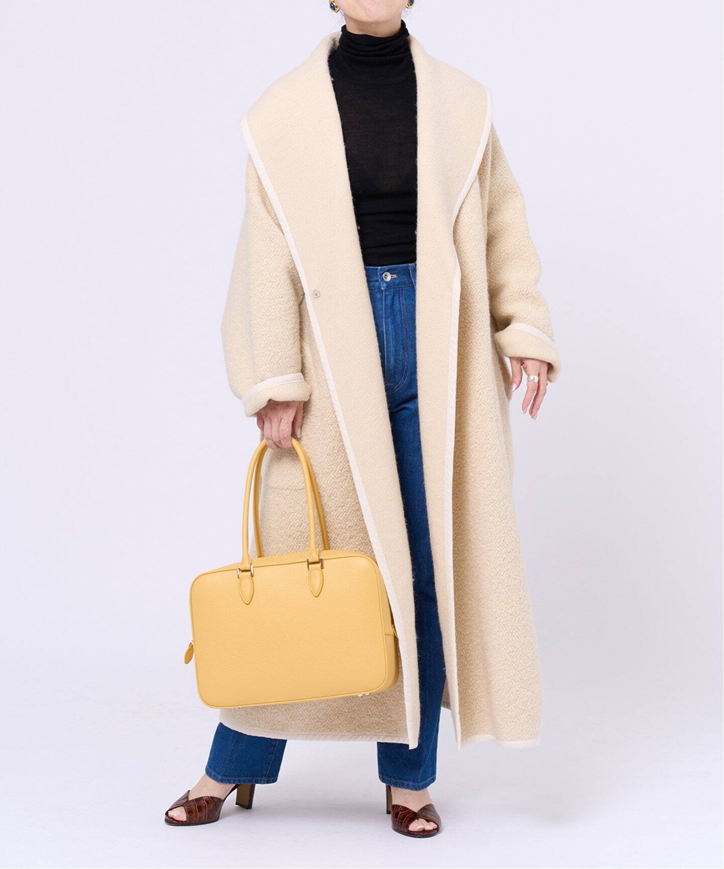 IENA LA BOUCLE RICCHERI ショールコート（その他ブルゾン／アウター  