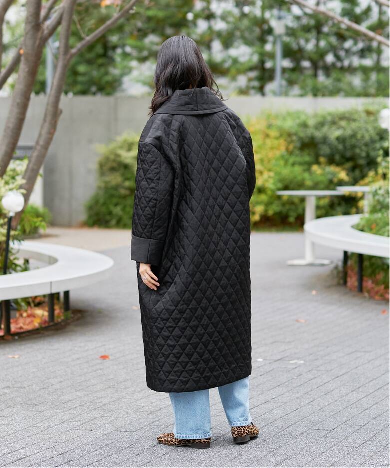 IENA LA BOUCLE ナイロンキルティングコート（中綿・キルティング  