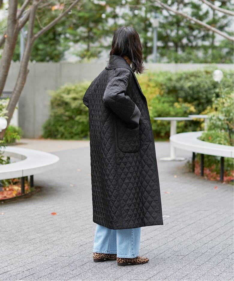 IENA LA BOUCLE ナイロンキルティングコート（中綿・キルティング 