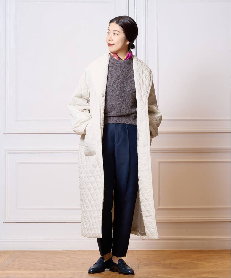 IENA LA BOUCLE ナイロンキルティングコート（中綿・キルティング 