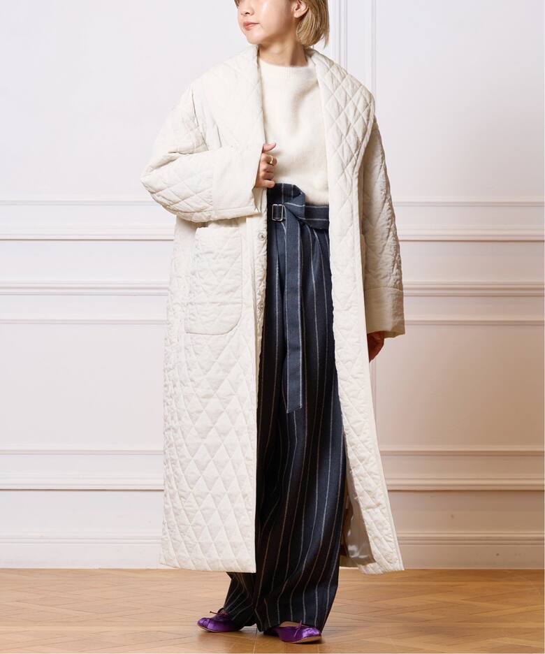 IENA LA BOUCLE ナイロンキルティングコート（中綿・キルティング 