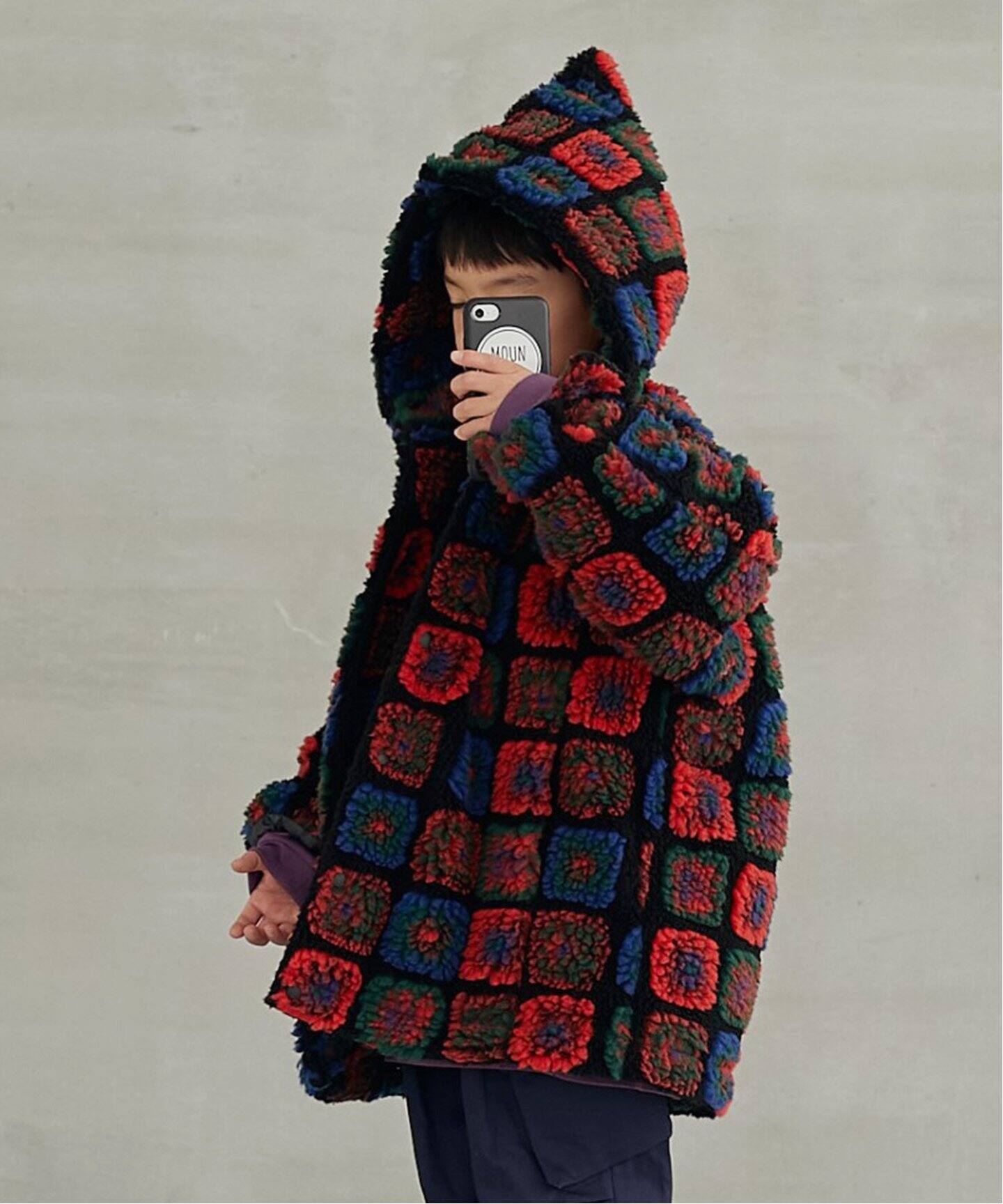 MOUN TEN. /マウンテン】 flower boa sailer hoodie kids（キッズ  