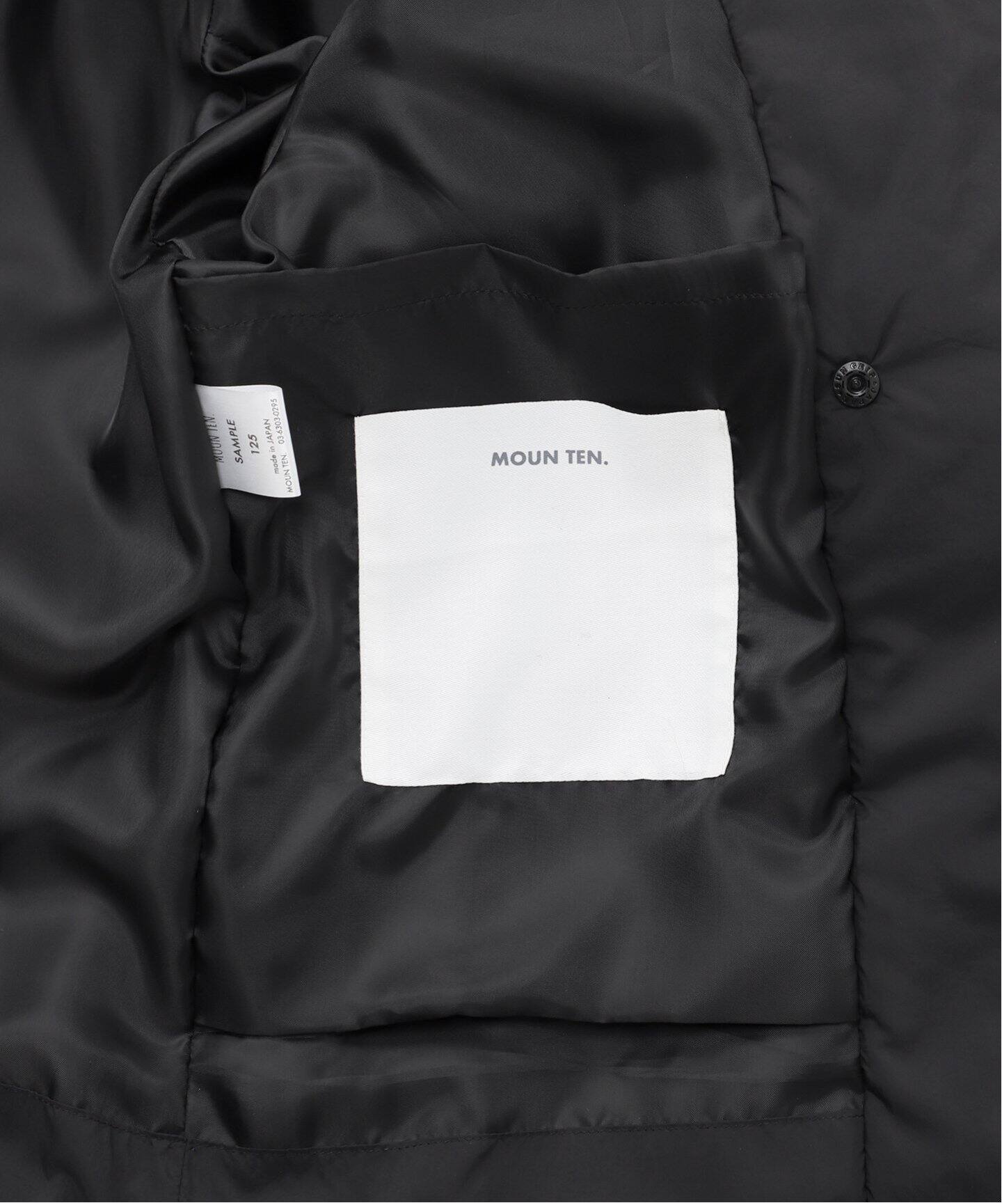 MOUN TEN. /マウンテン】 air half coat kids(110cm-140cm)（キッズ 