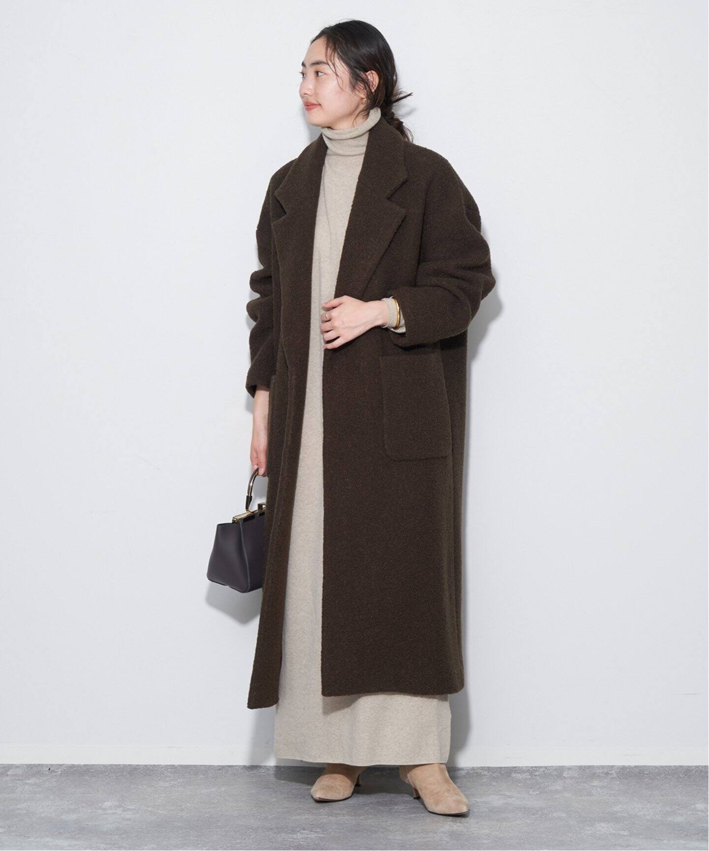 Boucle オーバーサイズロング コート（その他ブルゾン／アウター  