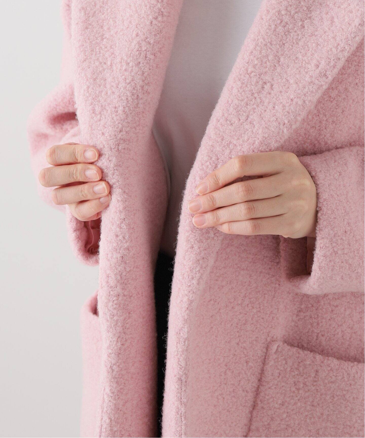 Boucle オーバーサイズロング コート（その他ブルゾン／アウター 