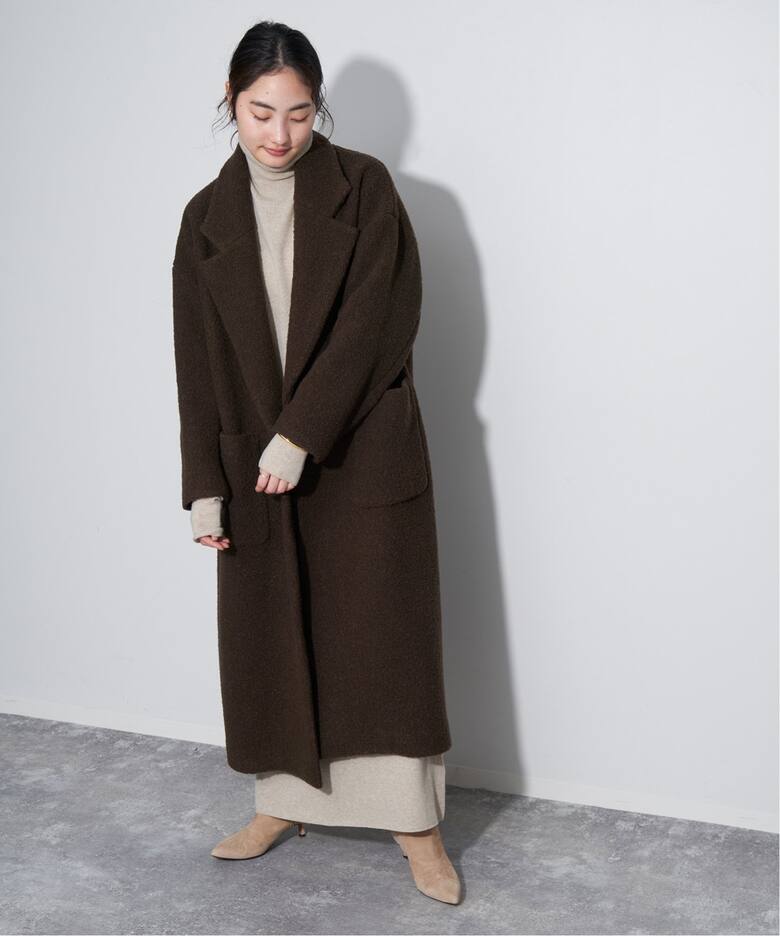 Boucle オーバーサイズロング コート（その他ブルゾン／アウター 