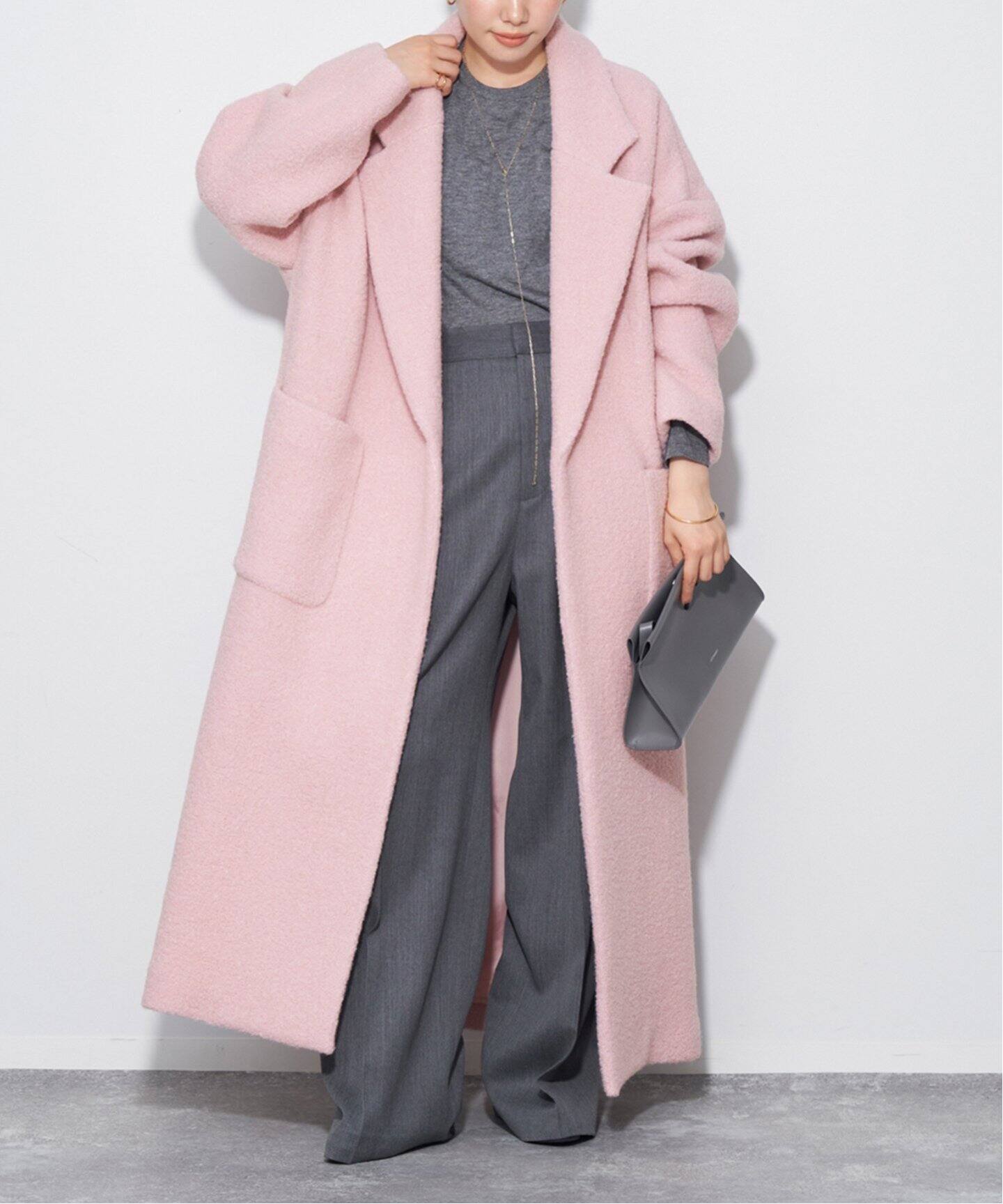 Boucle オーバーサイズロング コート（その他ブルゾン／アウター  