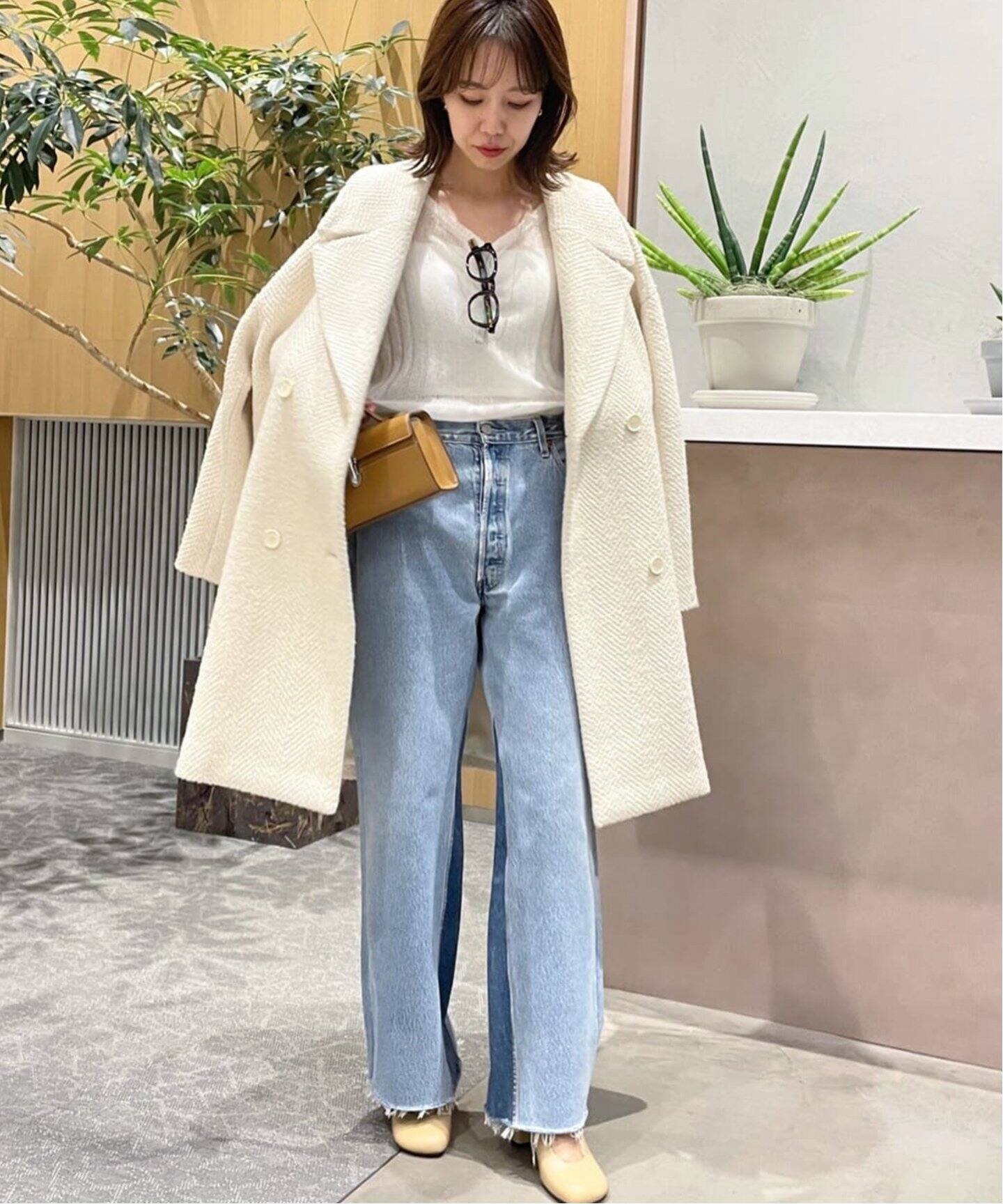 GIOLICA ヘリンボン コクーンコート（その他ブルゾン／アウター  